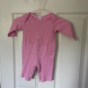 Kissy Kissy Pink Striped Romper 6-9 Months Playsuit